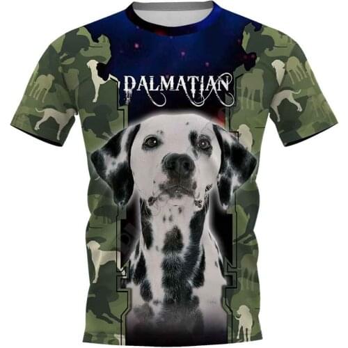 Dalmatian 3D Printed t shirts women for men Summer Casual Tees Short Sleeve T-shirts Funny Animals Short Sleeve
