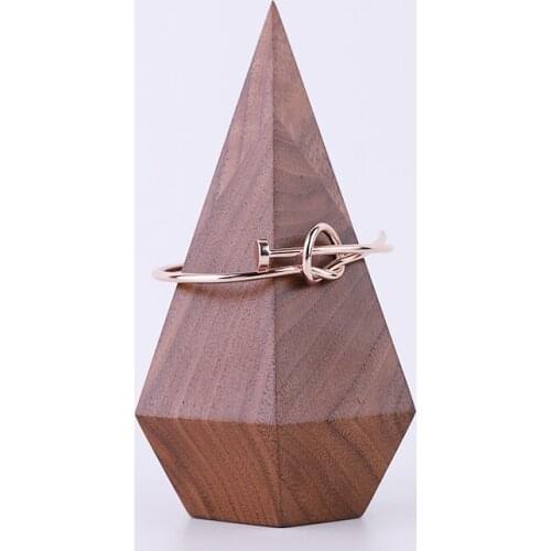 Black Walnut Solid Wood Bracelets Display Holder Jewelry Display Stand Bangle Display Showcase