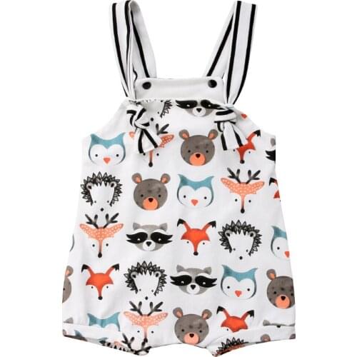 Newborn Infant Baby Boy Girls Romper Clothing Sleeveless Cotton Casual Jumpsuit Clothes Baby Boys Outfits 0-24M