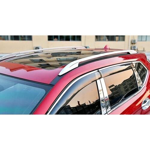 For Nissan Rogue X-Trail 2014-2021 Silver Decorative Roof Rack Rails Luggage Carrier Bars Car Accsessories