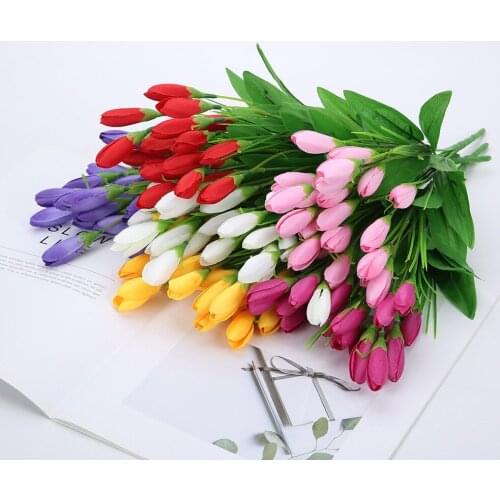 Artificial Magnolia Flowers Silk Cloth Home Table Center Piece Wedding Party Decoration Floral Arrangement