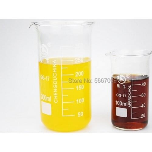 Lab 50-1000ml Borosilicate Graduated Glass Beaker in tall form glass measure cup Laboratory Equipment
