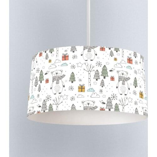Lamp For Kids Bedrooms Light Chandelier for Living Room Childrens Room White Scarf Polar Bear Model 1424