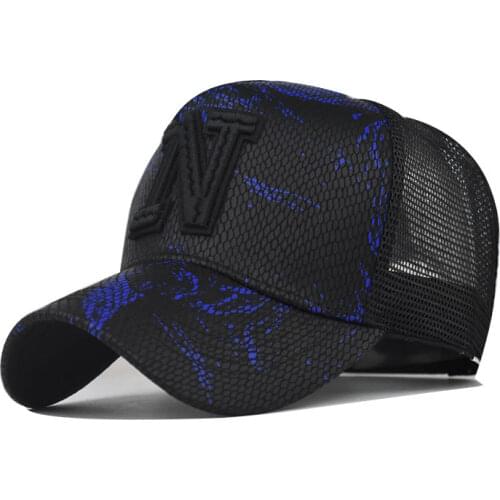 N Embroidery Baseball Casquatte Caps Hip Hop Bone Men Breathable Mesh Visor Hats Women Streetwear Trucker Cap Wholesale