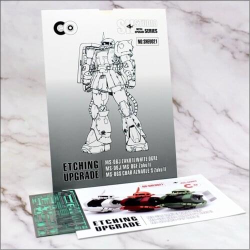 SH Studio Refitting Suite of Etching upgrade for MG 1/100 MS-06S/J/F Zaku 2.0 Gundam model Mobile Suit kids toys