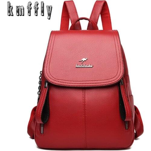 2020 New Women Backpack Designer high quality Leather Women Bag Fashion School Bags Large Capacity Travel Backpacks mochila