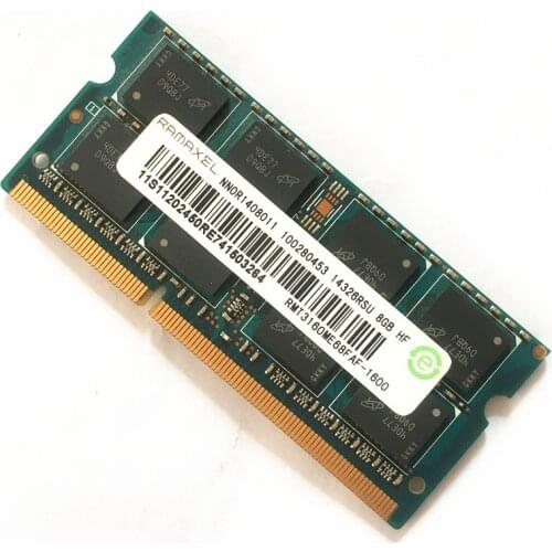 Ramaxel DDR3 8GB 1600MHz RAM PC3L-12800S RMT3160ME68FAF-1600 8gb 1.35V ddr3 Laptop memory