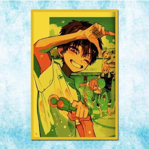 Retro Japanese Anime Poster Ground Bondage Boy Hanako-Kun Vintage Family Room Art Wall Decoration-014