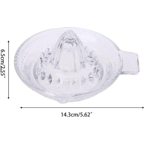 H55A Glass Manual Juicer Citrus Fruit Juicer Kitchen Orange Lime Lemon Squeezer Fruit