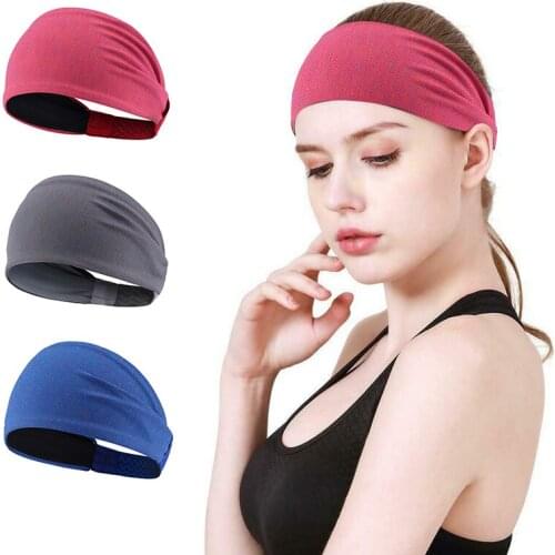 Sweatband Sports Headband Stretch Elastic Yoga Running Men Wonmen Hair Band Outdoor Sport Headwrap Fitness Sports safety
