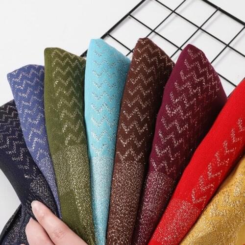 Women Jacquard Gold Thread Wavy Fringed High Quality Soft Viscose Wave Hijab Scarf Womens Scarves Hijabs Long Shawls