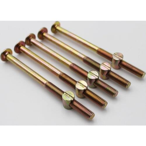 M6/M8 Barrel Bolts Cross Dowel Slotted Furniture Nut Beds Crib Chairs