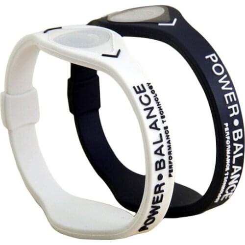 Bracers Bracelet Charm Designer Power Energy Bracelet Bangles Women Men Sport Wristbands Balance Ion Magnetic Therapy Silicone