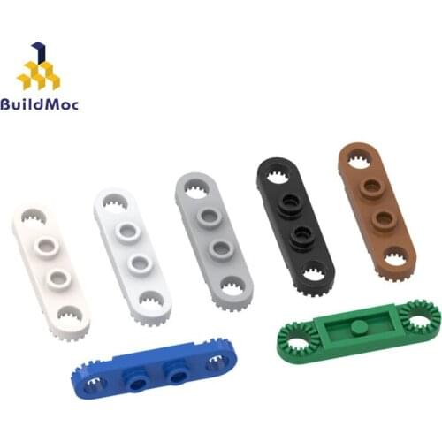 BuildMOC Compatible For lego4263 1x4 with clamping plate at both Building Blocks Parts DIY LOGO Educational Creatives gift Toys