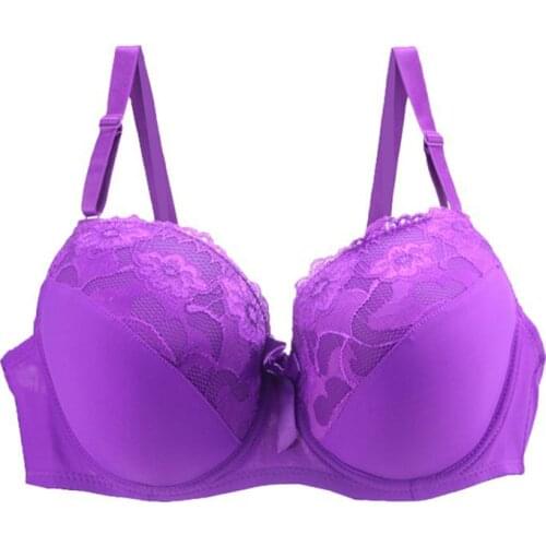 Lace Bras For Women Lingerie Large Size Push Up Brassiere Underwire Bralette B C D E Cup Sexy Underwear Female Intimates