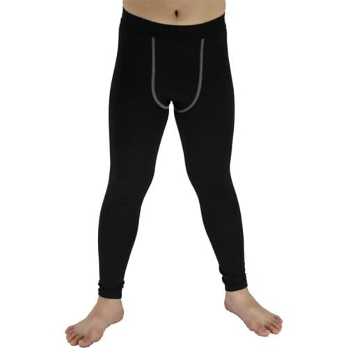 Kids Child Sport Tight Trousers Compression Base Layer Running Pants Football Training Pant Sports Skinny Tights Leggings Y50
