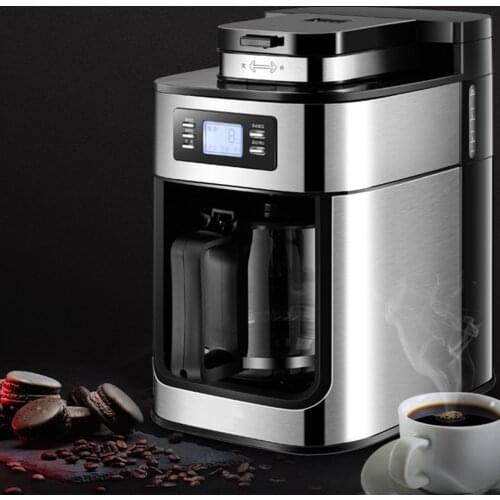 New Electric Coffee Maker Machine Household Fully-Automatic Drip Coffee Maker 1200ml Tea Coffee Pot Home Kitchen Appliance 220V