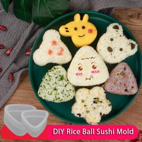 Onigiri Mold Cute Heart Plum Triangle Sushi Tool Animal Shape DIY Rice Ball Sushi Mold Sushi Set Bento Accessories