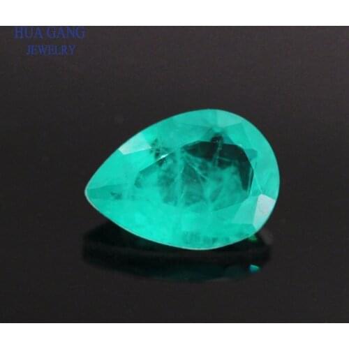 Synthetic Paraiba Stone Pear Shape Synthetic Spliced Crystal&Glass Gems For Jewelry Making 2x3~13x18mm Free Shipping