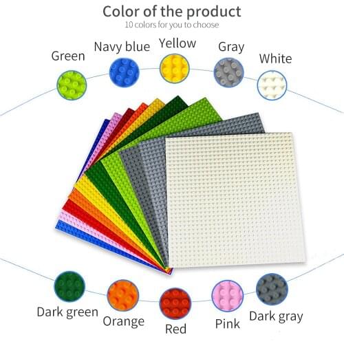 New Diy Building Blocks Base Plate Large 32*32 Dots Duploed Particle Enlighten Baby Bricks Toys For Children Kids Gifts