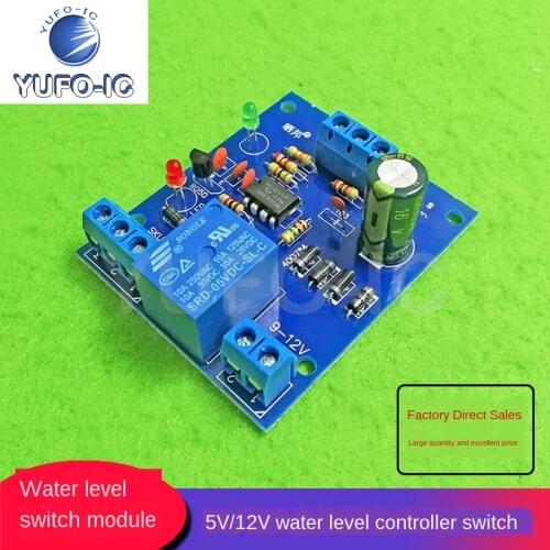 1PCS Water Level Level Sensor Controller Switch Module 12V/5V Water Tank Tower Pool Automatic Pumping Water Level Switch Module