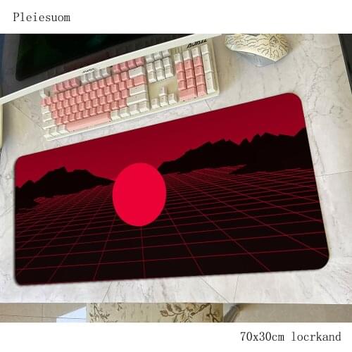 Retro Wave mousepad 800x300 gaming mouse pad Aestheticism gamer mat gamers computer desk padmouse keyboard tapete gel play mats
