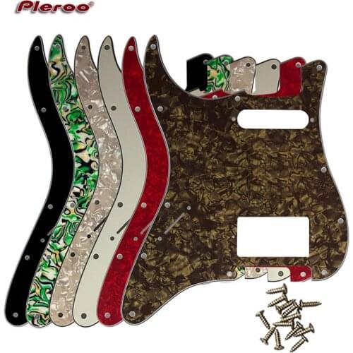 Electric Guitar Parts For Left Handed USA\Mexico Fd Stratocaster 11 Holes HS PAF Humbucker Guitar pickguard Scratch Plate