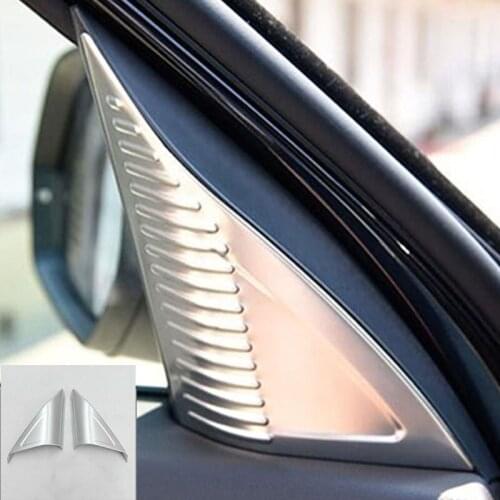 Stainless Steel For Teramont Atlas 2017 2018 Accessories Car Interior A-Pillar Speaker Loudspeaker Horn Cover Trim Car Styling