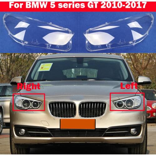 Transparent Car F07 Headlight Cover Lamp Shade Headlamp Lens Glass Shell For BMW 5 series GT F07 2010-2017 535i 530i 525i 520i