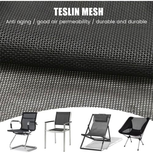 150*100cm Teslin Mesh Fabric For Diy Office Chair Recliner Beach Lounge Chair Placemat Pvc Outdoor Waterproof Mesh Fabric
