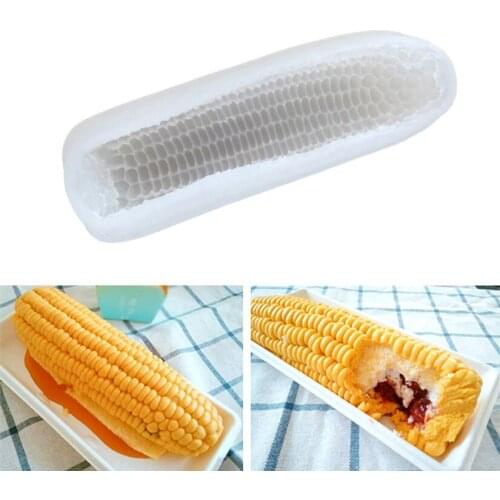 3D Corn Shape Silicone Simulation Sandwich Cake Mousse Ice Cream Chocolate Mold, Fondant Cake Decorating Tools
