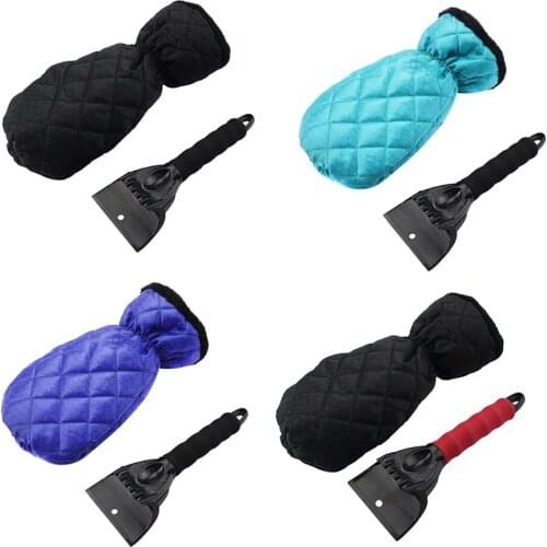 2020 Car Ice Scraper Gloves Windshield Snow Scraper Remover Waterproof Thick Glove Ice Scraper Tool for Auto Window Outdoor Wint
