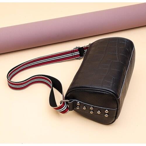 High Quailty Shoulder Bags Genuine Leather Messenger Bag Luxury Crocodile Pattern Cowhide Handbags Women Bags Designer Tote Bag