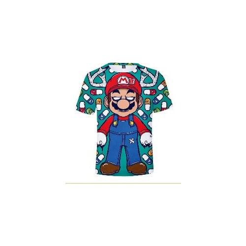Super Mary 2021 new 3D Mario printed couple T-shirt cool summer casual short sleeve top, available in various styles
