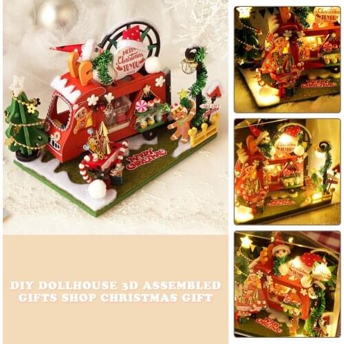 LED lights birthday new year holiday party decoration 3D doll house accessories christmas DIY toy house christmas gifts