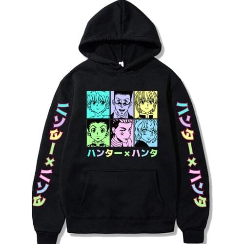 Janpanese Anime Hunter X Hunter Killua Hoodie Fashion Women Kawaii Manga Hooded Unisex Hoodies Sweatshirts Pullover Dropshipping
