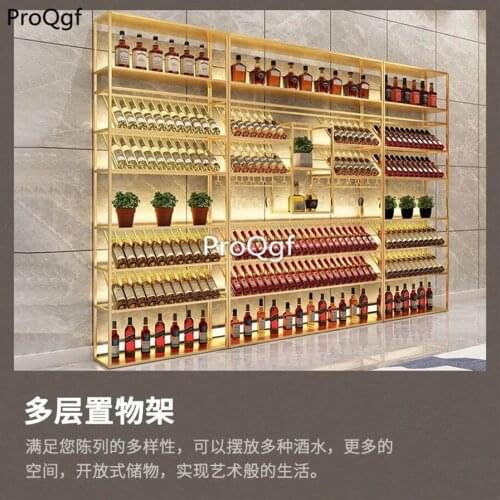 Prodgf 1 Set ins 260*100*30cm Industrial feeling Corner Wine Cabinet