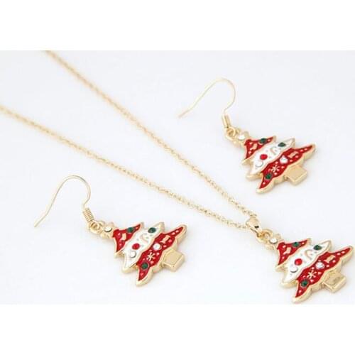 Women Christmas Earrings Christmas Tree Shape Pendant Drop Earrings Dangle Jewelry Christmas Festival New Year Earring Gift