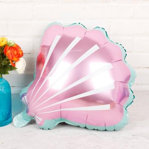 10pcs 50 * 54cm Large Shell Aluminum Foil Balloon Sea Life Theme Wedding Birthday Party Decoration Helium Globos Baby Shower