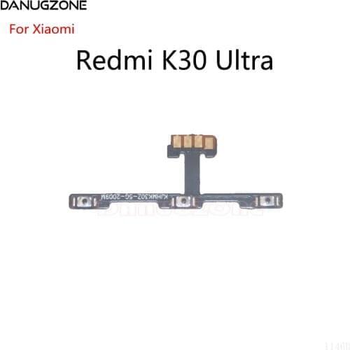 10PCS/Lot For Xiaomi Redmi K30 Ultra Power Button Switch Volume Button Mute On / Off Flex Cable