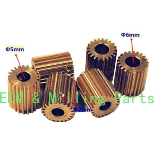 2pcs CNC Drilling Machine (EDM) Parts Motor Gear 21 Teeth Lnner Diameter 5mm Or 6mm For EDM Wire Cut Mill Part