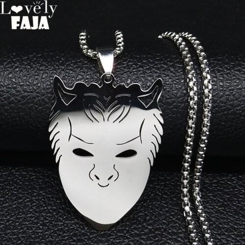 2021 Ghost BC Nameless Stainless Steel Necklace Women/Men Ghoul Pendant band Pope Emeritus Symbol Chain Necklace Jewelry N3020