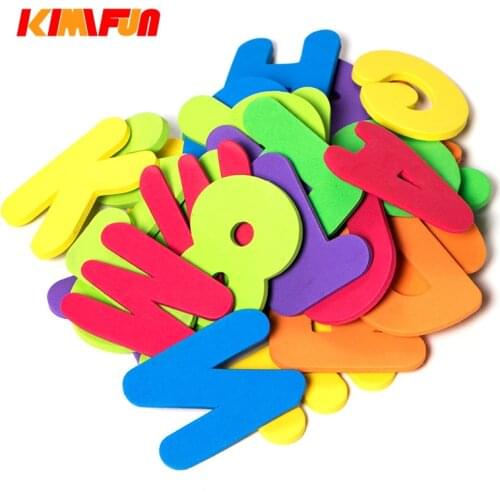 36PCs Baby Bath Toys Letters Numbers Can Stick On The Wall Environmental Toys Floating on the water Safety swimming A-Z 0-9