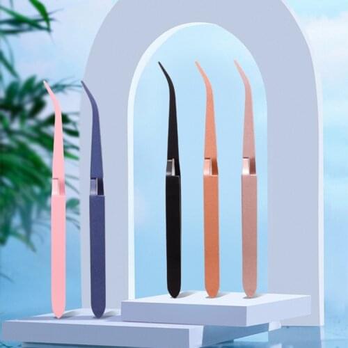 Acrylic UV Gel Tips Sculpture Tweezers Clip Pick-up Nail Art Multi-Functions Nail Pincher Tweezers Tool