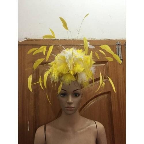 Latin dance Samba accessories Fashion exquisite headdress feathers Delicate dance shows accessories