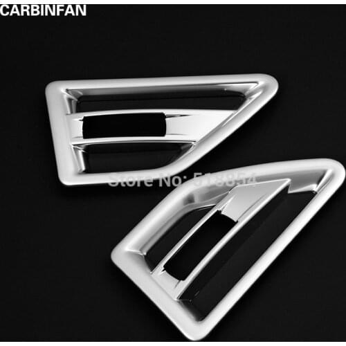 ACCESSORIES FIT FOR 2007-2015 LAND ROVER FREELANDER 2 LR2 CHROME WING SIDE AIR INTAKE VENT COVER TRIM MOLDING FRAME 2PCS/SET