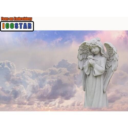 DIY 3D Diamond painting religion Full Round Diamond mosaic heaven Full Square Diamond embroidery Cross stitch angel