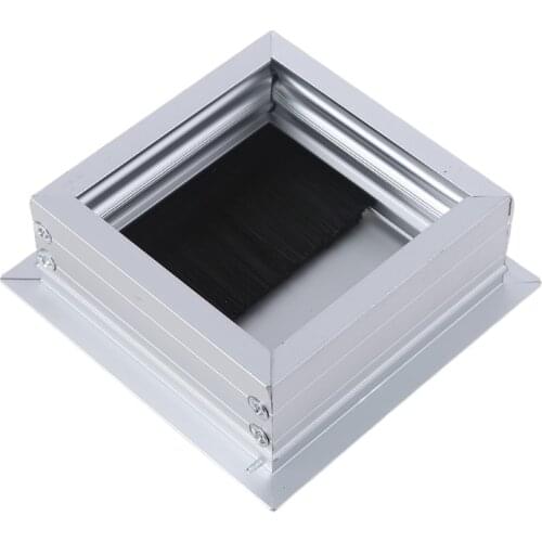 Aluminium Square Rectangle Desk Computer Wire Cable Outlet Insert Hole Cover Table Grommet Hardware