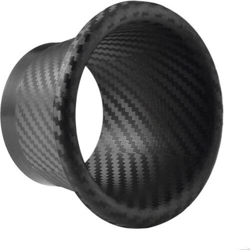 1 Set Turbo Air Intake Pipe Kit Car Front Bumper Turbo Air Intake Pipe Turbine Funnel Kit Carbon Fiber Style