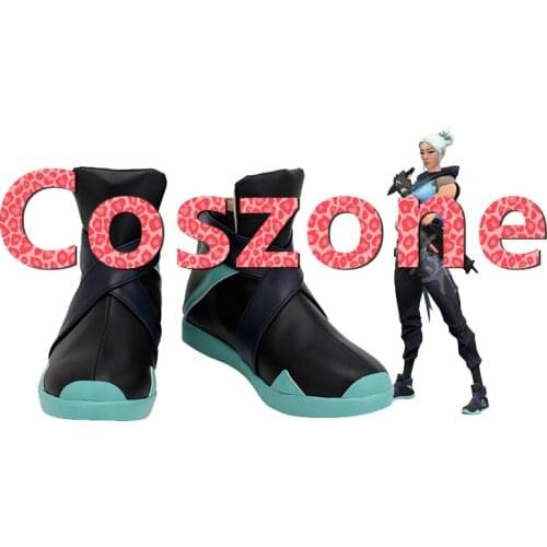 Valorant Jett Cosplay Shoes Boots Halloween Carnival Cosplay Costume Accessories